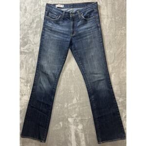 Red Engine Jeans Womens 30 Garnet Flare Slim Dark Wash Made In USA Casual Norm